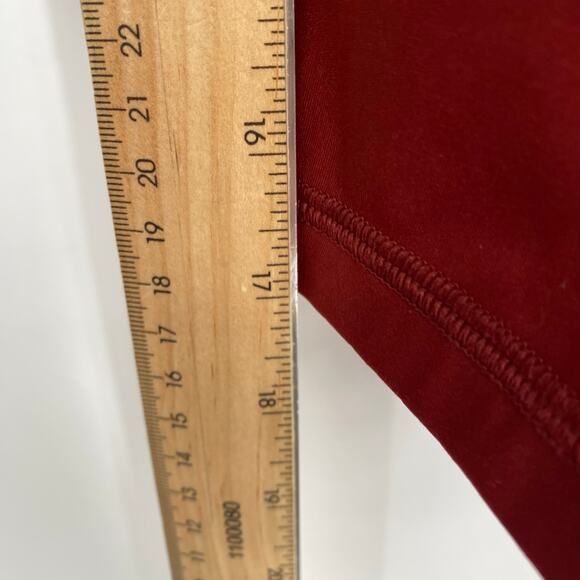 Everlane Leggings Womens Small Burnt Red Knee Length Active Workout Yoga Running - Picture 7 of 8